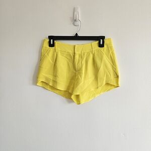 Alice + Olivia High Waist Yellow Shorts